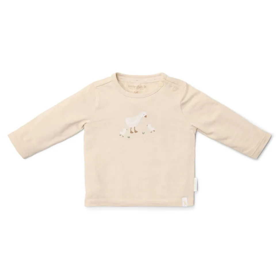 Shirt lange mouw - Zand - Newborn Naturals - Little Goose