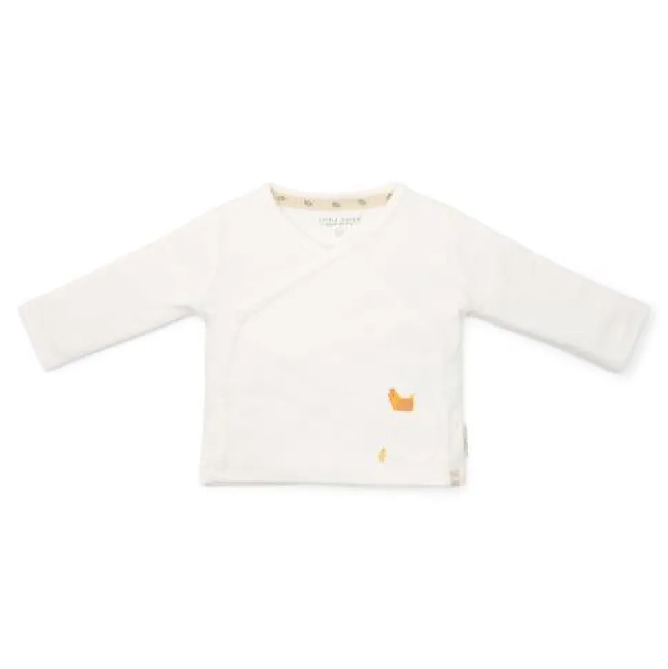 Shirt overslag lange mouw - Wit - Little Farm - Opdruk