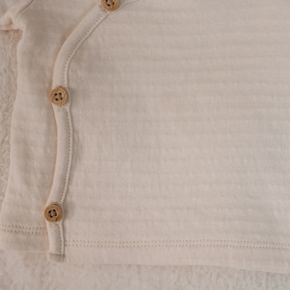 Shirt overslag lange mouw - Beige - Newborn Naturals
