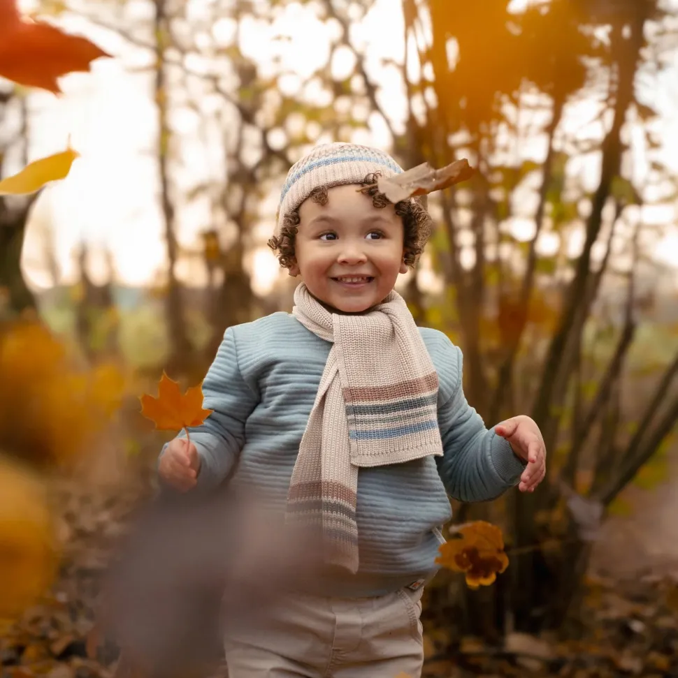 Sjaal - Bruin - Maat one size - Forest Friends - Stripe