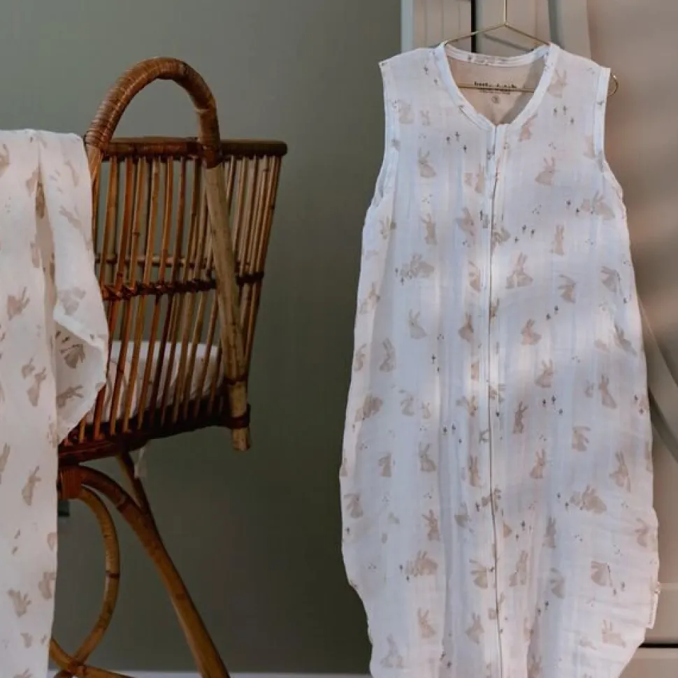 Slaapzak zomer – Wit – Maat 90 cm – Newborn Naturals – Baby Bunny