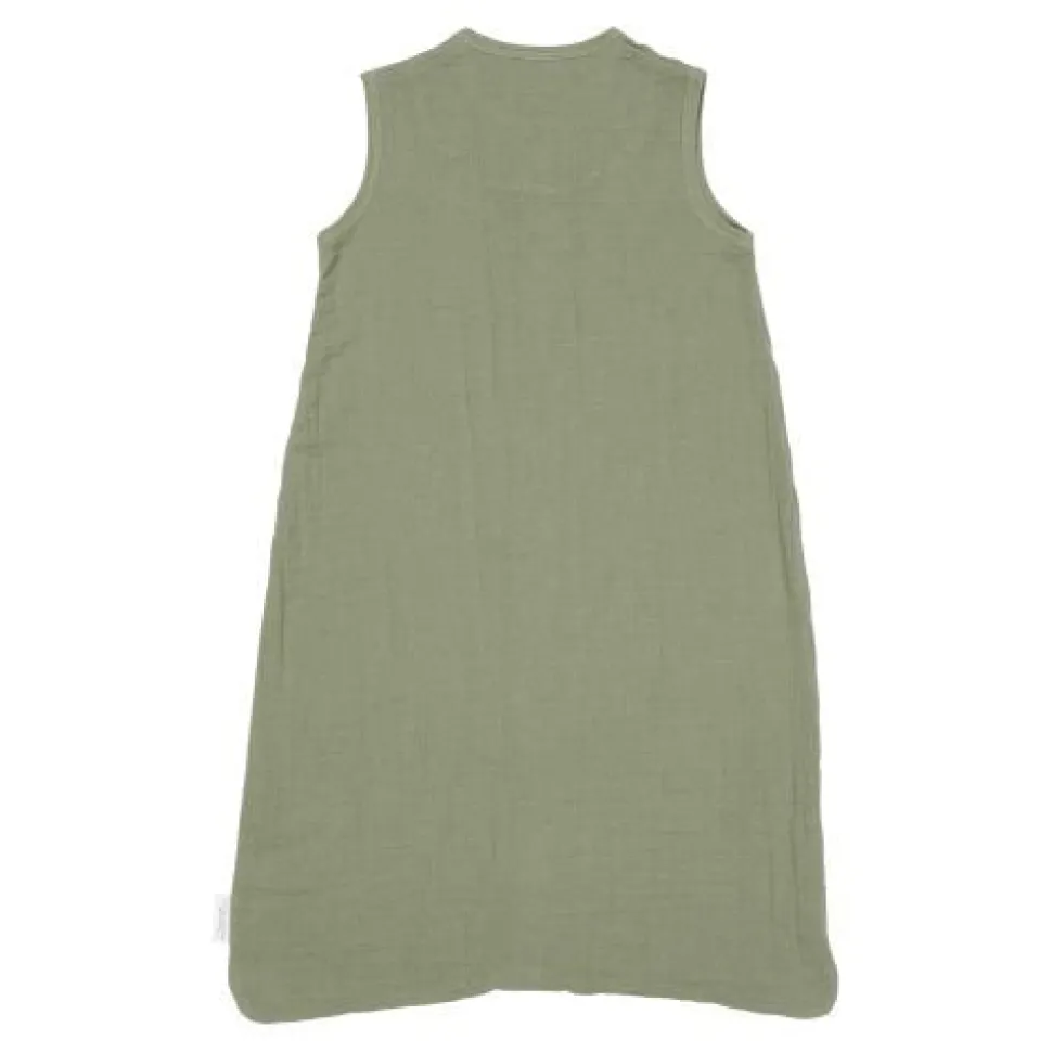 Slaapzak zomer hydrofiel 70 cm - Groen - Maat 70 cm - Little Farm