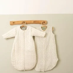 Slaapzak zomer hydrofiel 110 cm - Groen - Maat 110 cm - Essentials - Blueberry Leaves