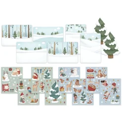 Sticker kerstkaarten