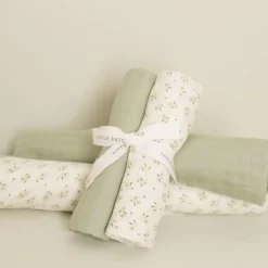 Swaddle - Groen - Maat 120 cm - Essentials - Blueberry Leaves