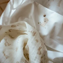 Swaddle - Wit - 120 cm - Newborn Naturals - Baby Bunny