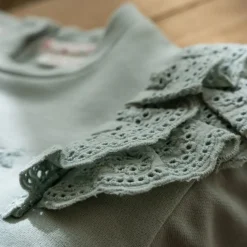 Sweater - Ruches -  Groen - Fairy Garden