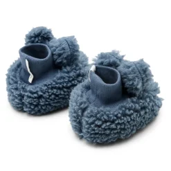 Teddy slofjes - Blauw - Newborn Naturals