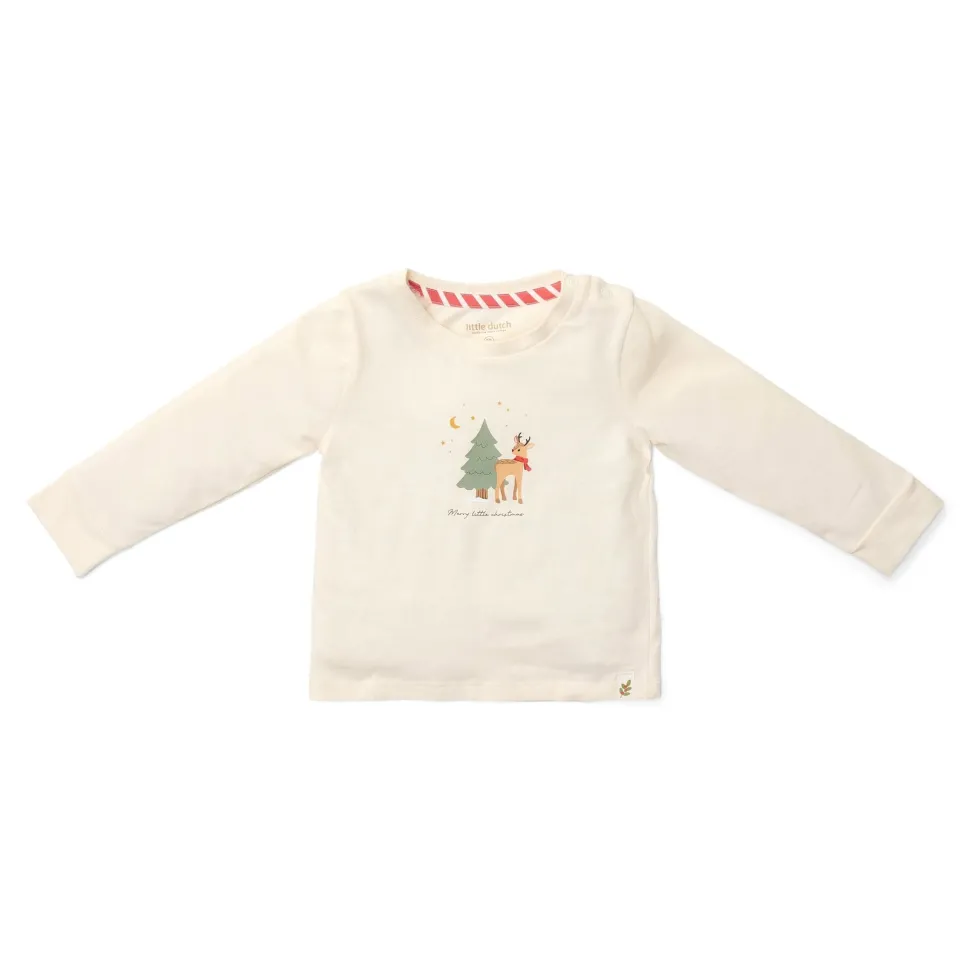 Tweedelige kerst pyjama – Beige