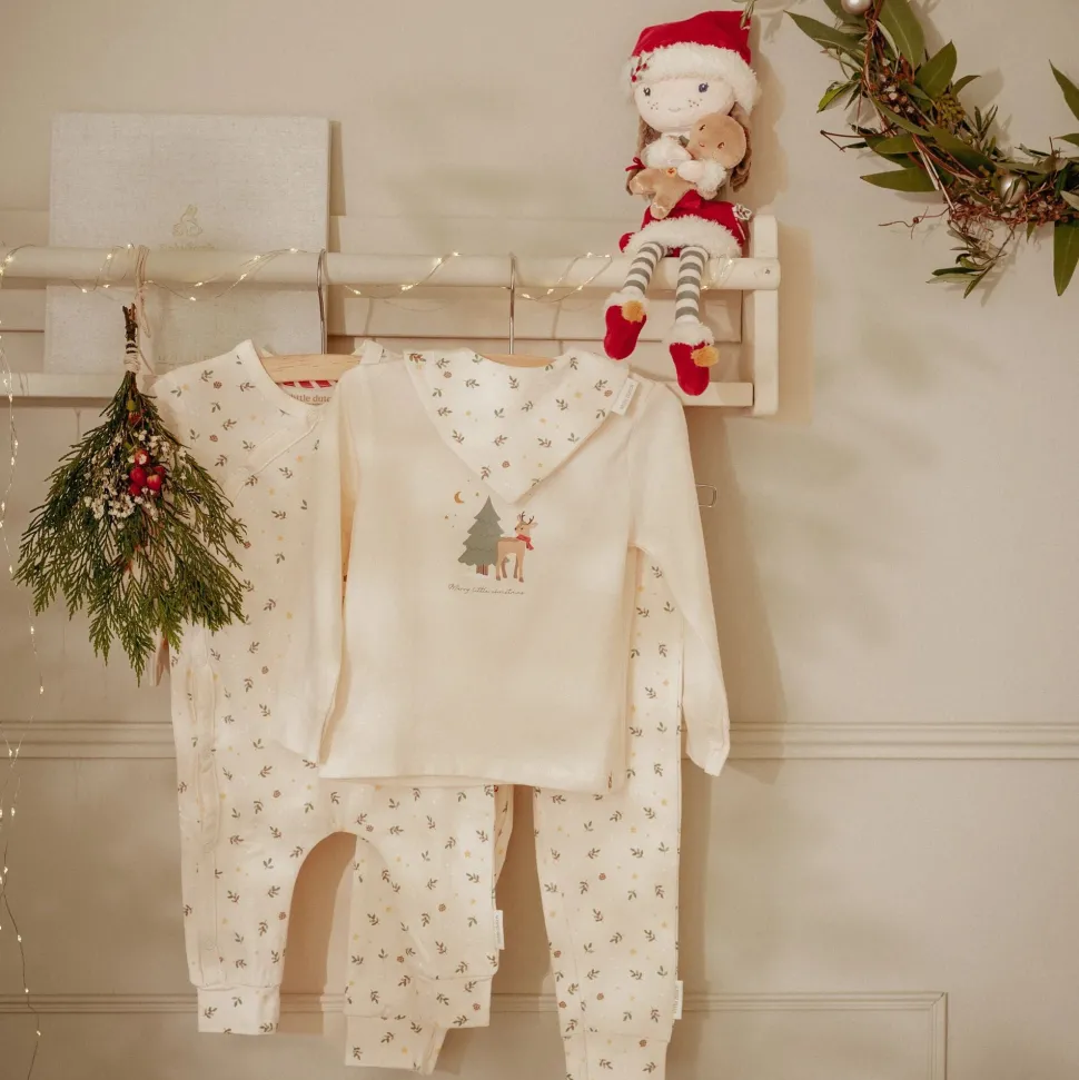 Tweedelige kerst pyjama – Beige