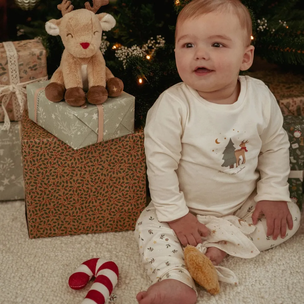 Tweedelige kerst pyjama – Beige