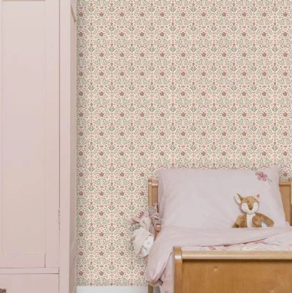 Vliesbehang - Meerkleurig - Fairy Garden - Fairy Flowers