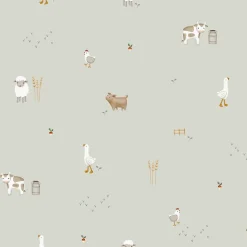 Vliesbehang Little Farm