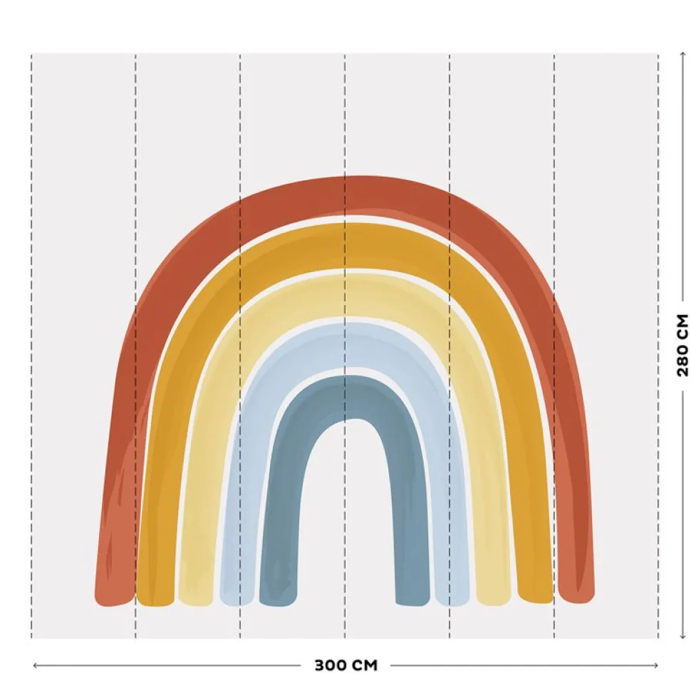 Vliesbehang Rainbow Pure & Nature