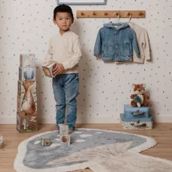 Vloerkleed paddenstoel - Blauw - Forest Friends