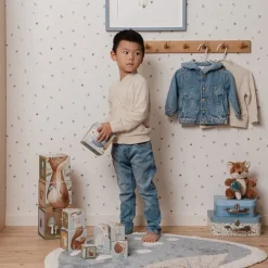 Vloerkleed paddenstoel - Blauw - Forest Friends