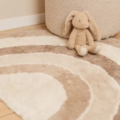 Vloerkleed regenboog - Beige - Essentials