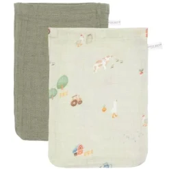 Washandjes set - Groen - Little Farm