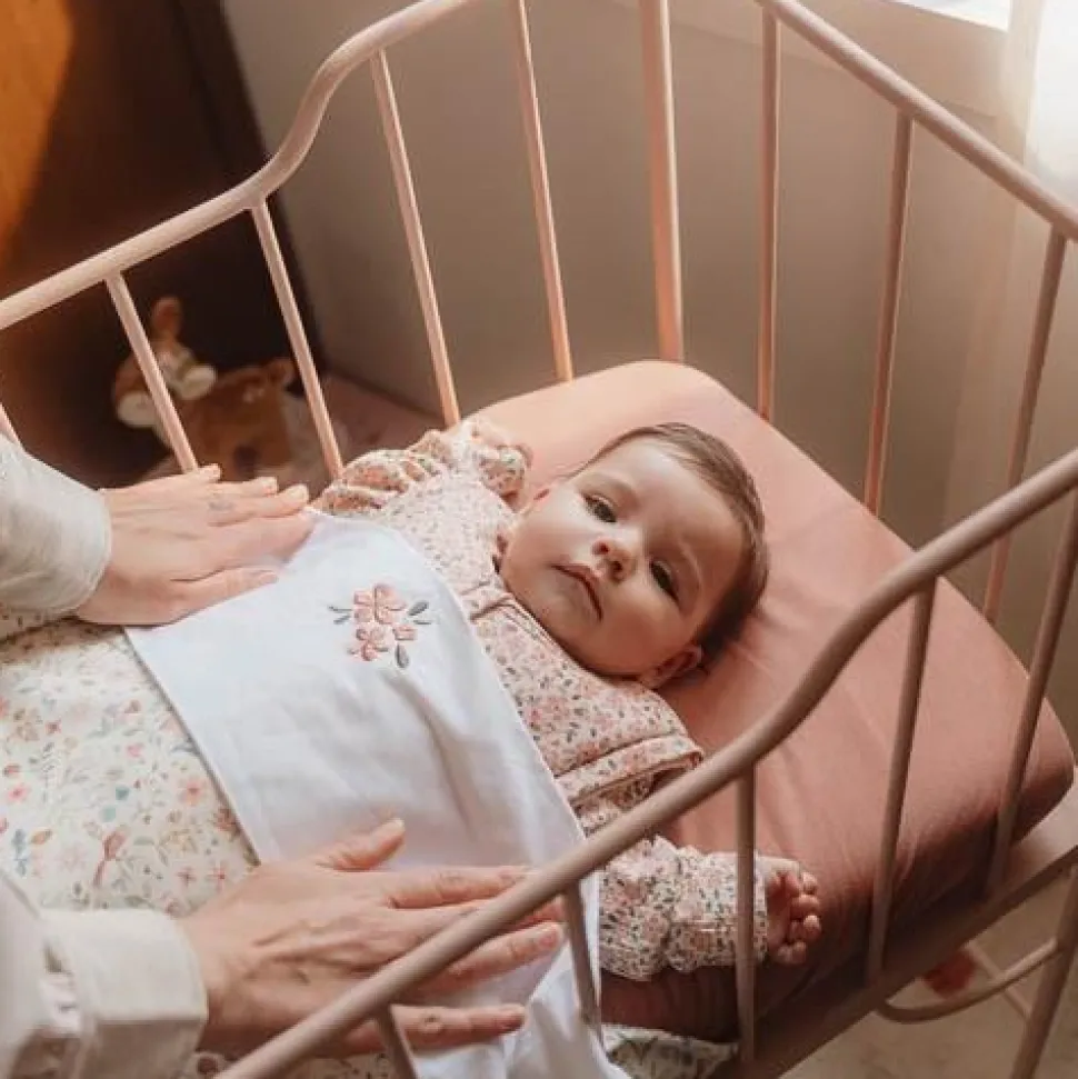 Wieg hoeslaken - Roze - Essentials