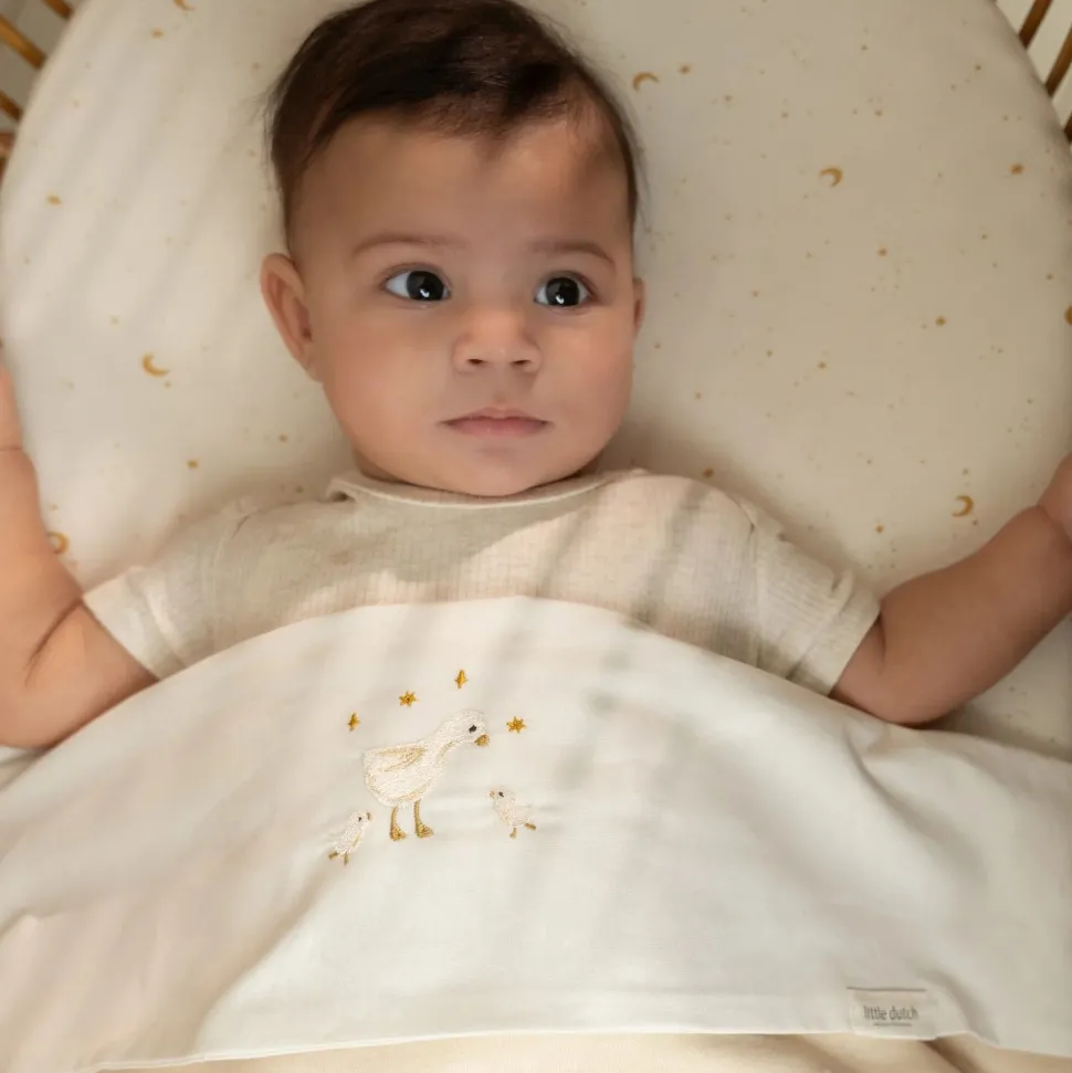 Wieglaken - Wit - Newborn Naturals - Little Goose