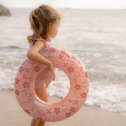 Zwemshirt korte mouw - Lichtroze - Sunny Flowers