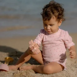 Zwemshirt korte mouw - Lichtroze - Sunny Flowers